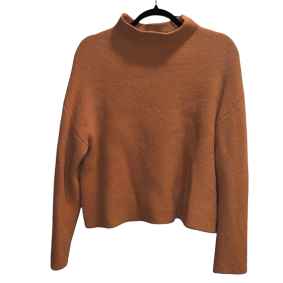 EXPRESS * NEW DROP SHOULDER MOCKNECK OVERSIZED COZY SWEATER - Picture 1 of 7